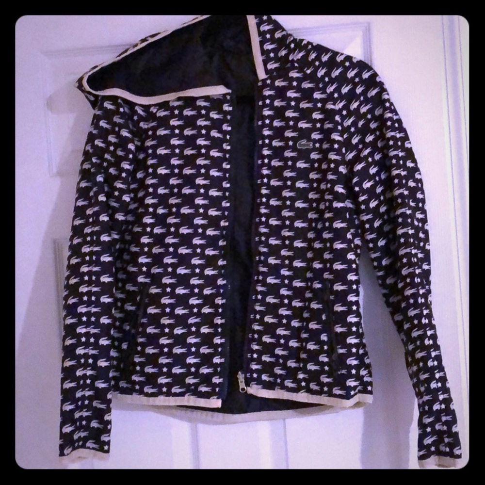 Lacoste Sport reversible windbreaker jacket VGUC